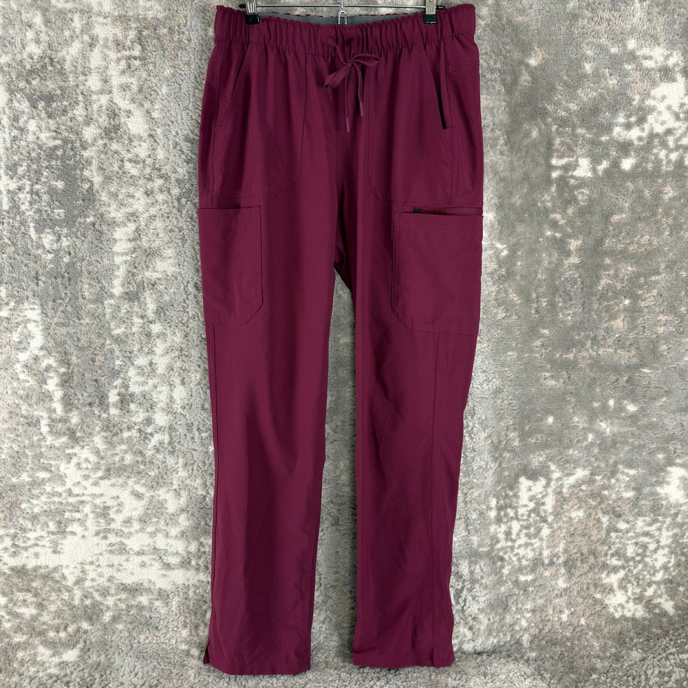 Carhartt Size M Liberty Cargo Jogger Scrub Pants Maroon Full Length Women